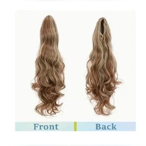 Synthetic Light Brown & Blond Hair Extension 23" Long